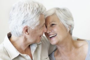 Mature Couple Touching Noses